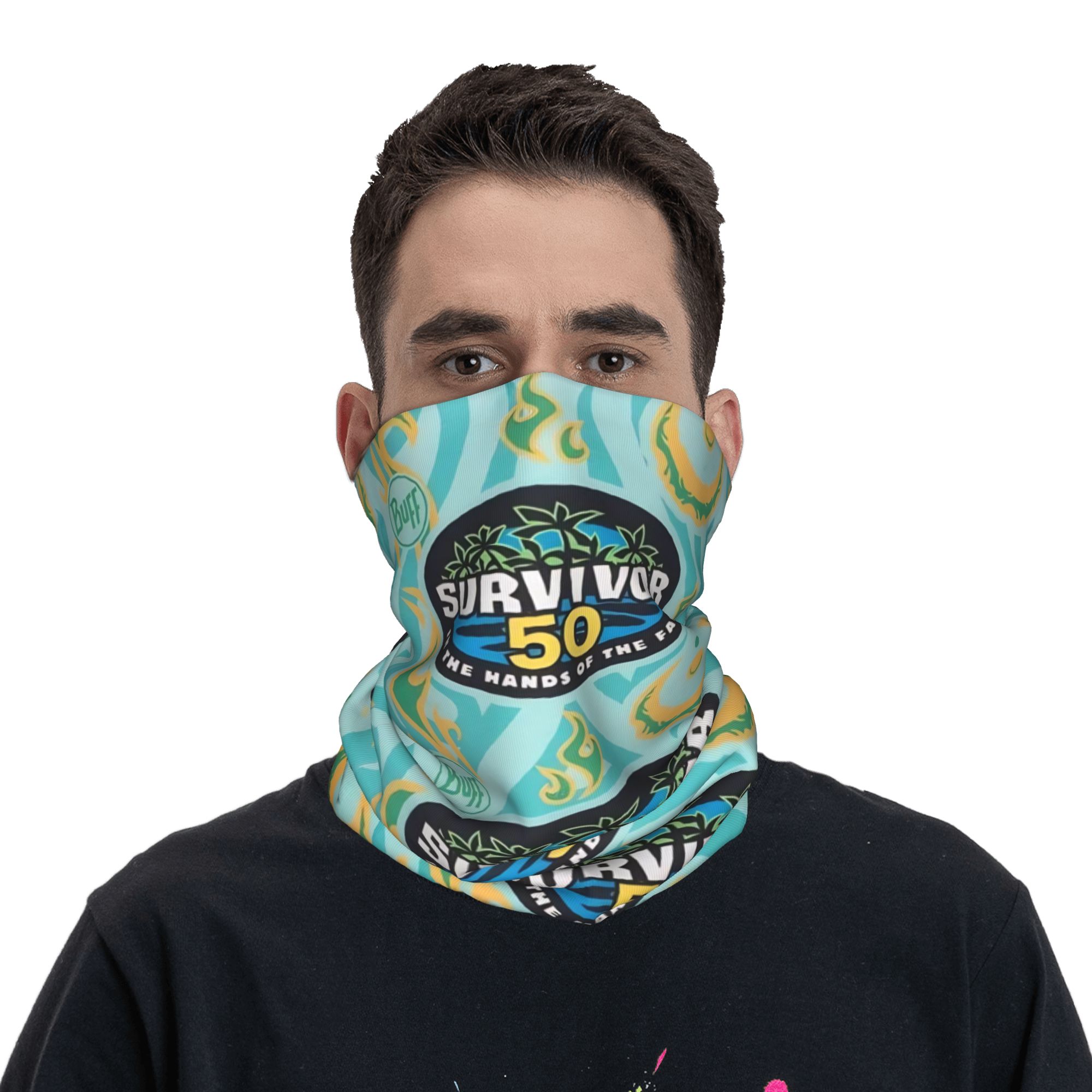 Outdoor Adventure Show - وشاح رقبة مطبوع بتصميم S-Survivors 50