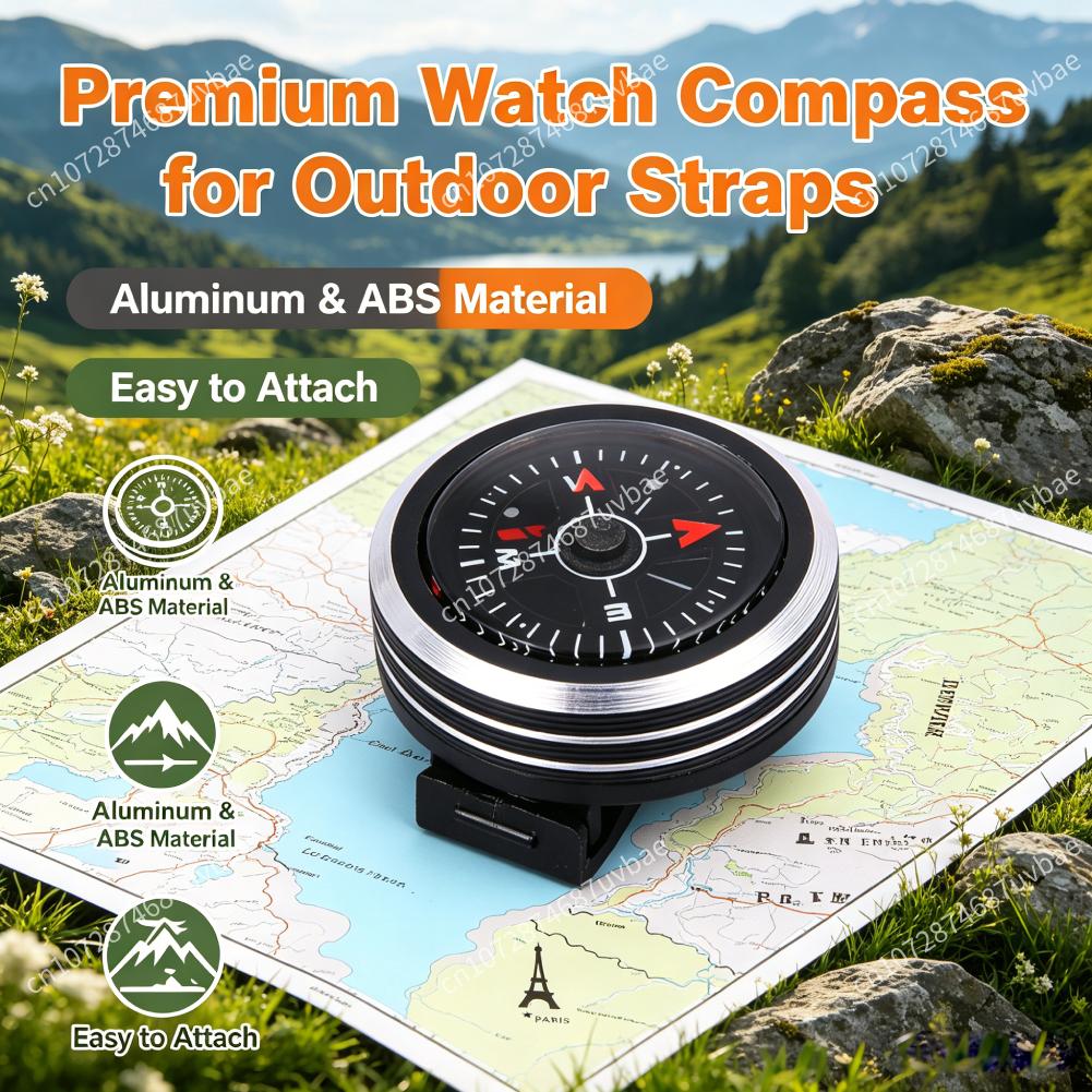 Outdoor Adventure Guide - بوصلة عالية الجودة قابلة للفصل لحزام