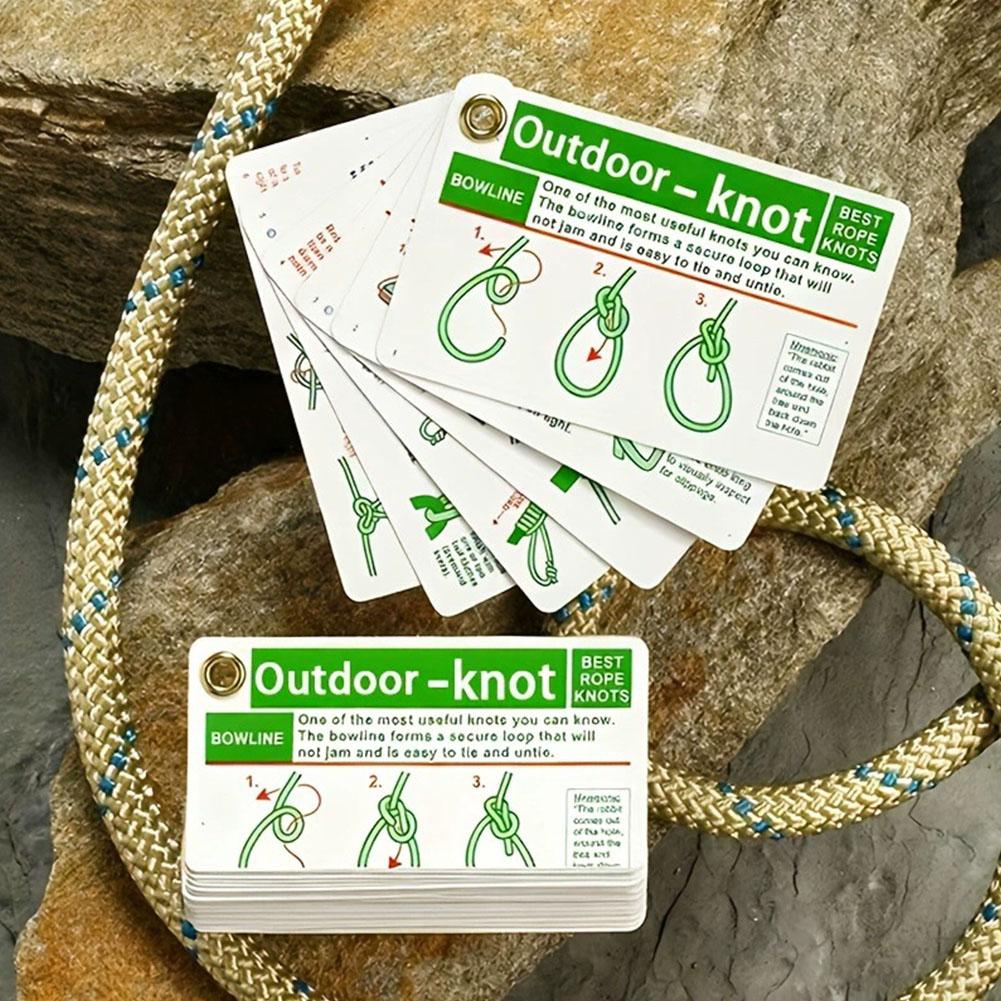 بطاقات دليل العقدات الخارجية ا - مراجعة Outdoor Adventure Guide وسعره