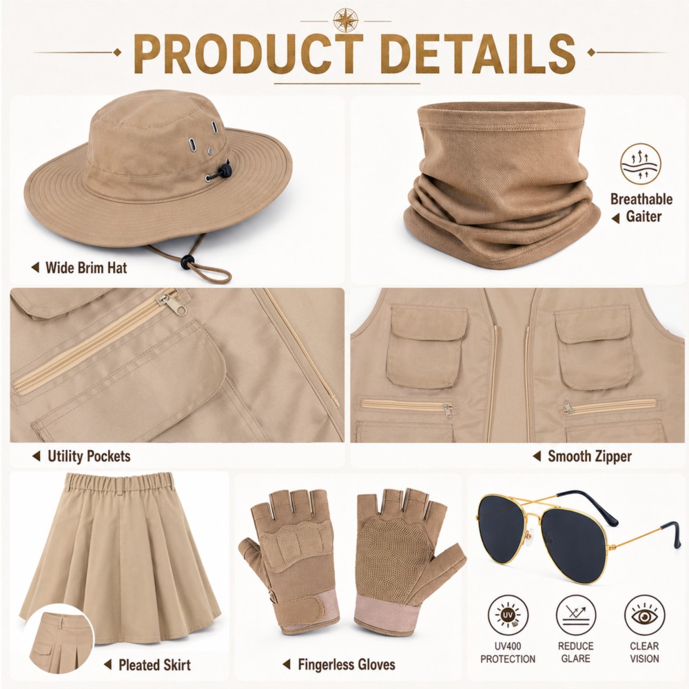 ملابس وإكسسوارات للتنزه في اله - مراجعة Outdoor Adventures Clothing وسعره