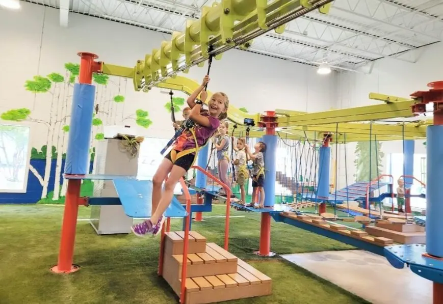 مسار حبال للتسلق وشبكة تسلق، م - مراجعة Outdoor Adventure Course وسعره