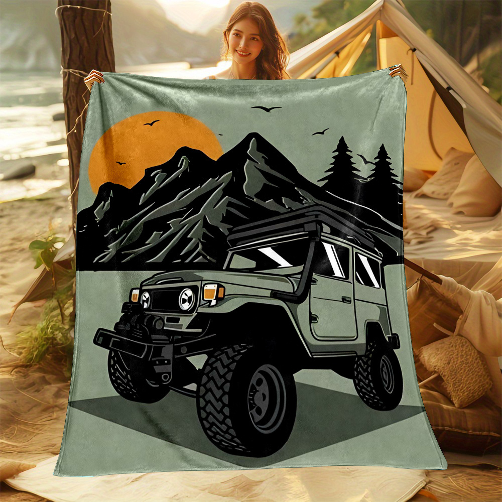 بطانية مريحة بتصميم سيارة جيب  - مراجعة Outdoor Adventure Jeep وسعره