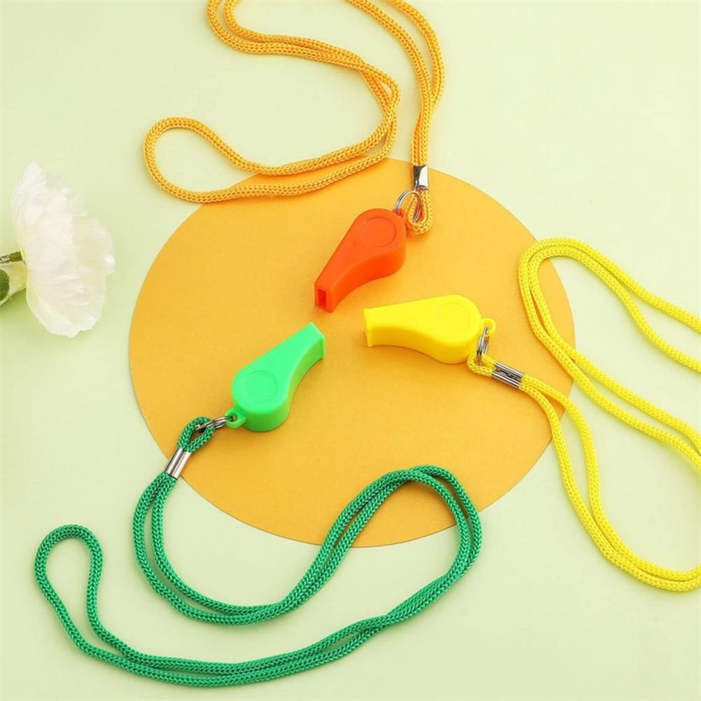 10 قطعة صفارات بلاستيكية مع اس - مراجعة Emergency Whistle Pea وسعره